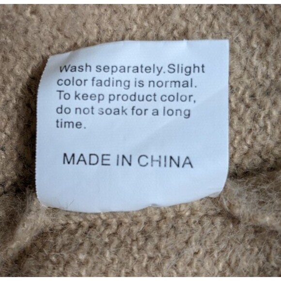 YESNO Women's Cat Theme Cotton/Wool Blend Oversize Graphic Sweater M - Picture 11 of 12